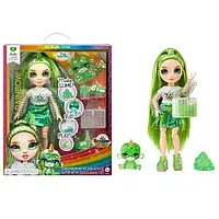 Кукла Rainbow High Jade Green with Slime Kit Рейнбоу Хай Джейд Хантер с набором слаймов и питомцем