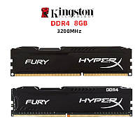 Оперативна пам'ять 16GB (2x8Gb) DDR4, 3200 MHz HyperX Fury (2 планки)