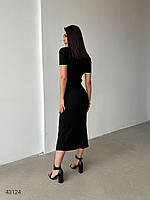 Приталена стильна жіноча сукня міді з ѓудзиками 40-46 розмір, фото 9