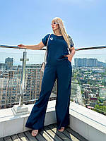 Костюм жіночий двійка із шовку великого розміру, фото 6