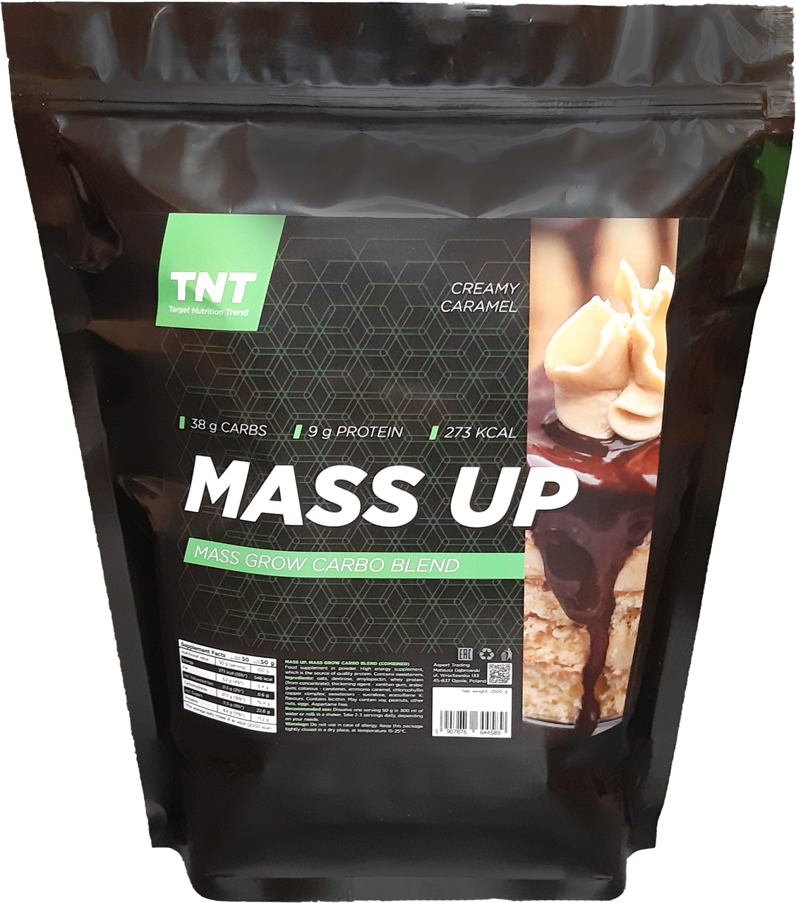 Гейнер високовуглеводний Mass Up 2,5 кг TNT Nutrition