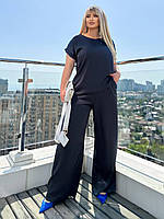 Костюм жіночий двійка із шовку великого розміру, фото 6
