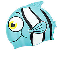 Шапочка для плавания Bestway 26025 «Рыбка», размер S, (3+), обхват головы 48-52 см, (21 х 17, 5 см),