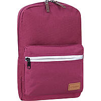 Бордовый женский рюкзак mini Bagland Молодежный текстильный 8 л