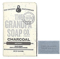 The Grandpa Soap Co кусковое мыло для лица и тела с древесным углем 38 г 1,35 унции