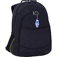 Черный мужской рюкзак с мягкой спинкой и карманом под ноутбук для прогулок/поездок Bagland Сити 32 л (0018070)