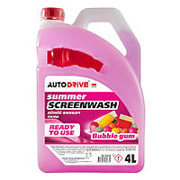 Стеклоомыватель летний Auto Drive Summer Screen Wash Bubble Gum 4л AD0133