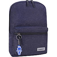Молодежный рюкзак Bagland mini текстильный с мягкой спинкой цвет Джинс 8 л