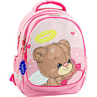 Школьный ортопедический рюкзак "Мишка" с брелком для девочек Bagland Butterfly 21 л розовый 1140 (0056566)