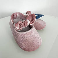 Пинетки-туфли для новорожденной девочки стелька 11 см. топ