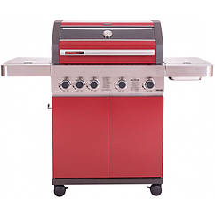 Газовий гриль Masport BBQ MB4000 червоний AL-KO 134265