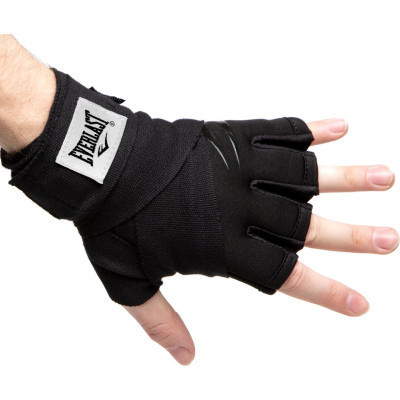 Бинты-перчатки Everlast Evergel Fast Wraps 875843-70-8 Чорні XL (009283606091)