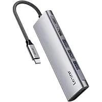 USB-хаб Lexar H31 Gray 7-in-1 USB-C (LPAH31N-RNHNG)