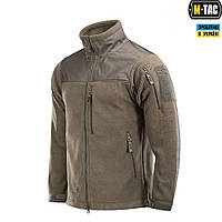 Куртка тактическая M-TAC Alpha Microfleece Gen.II DARK OLIVE,флисовая мужская кофта олива для зсу