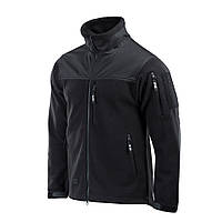 Куртка тактична M-TAC Alpha Microfleece Gen.II BLACK,флісова чоловіча поліцейська чорна кофта