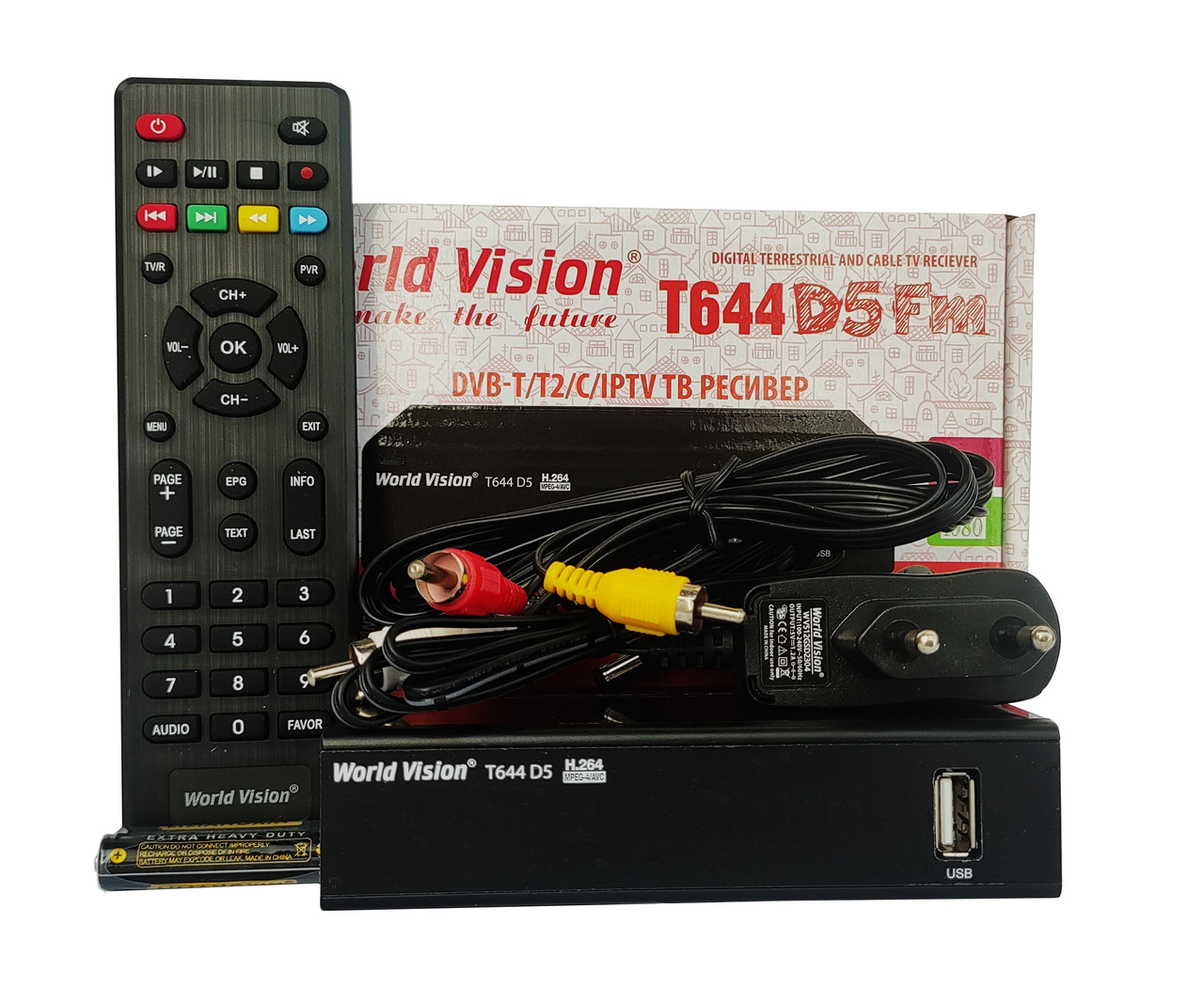 Т2 ресивер World Vision T644D5 FM Гарантія 12 міс + прошивка