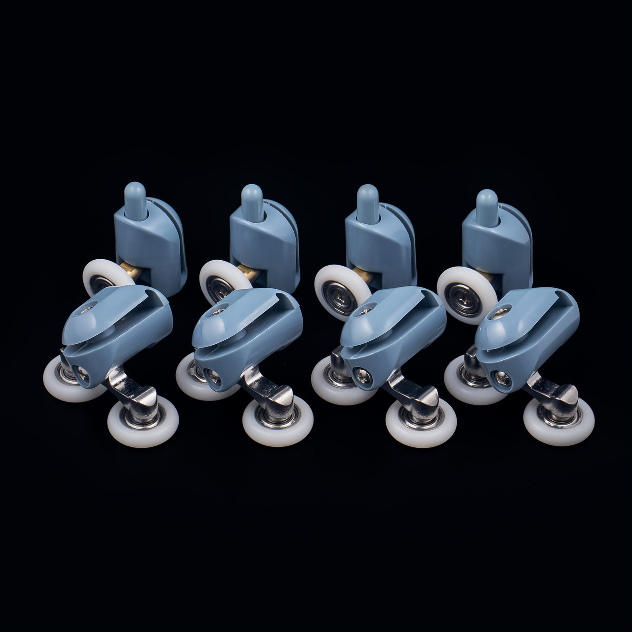 Комплект роликів для душкабін B-45A+C з підшипником у колесі з харчової нержавіючої сталі