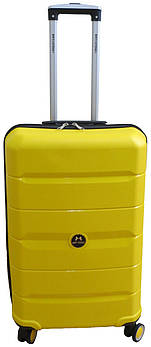 Середня валіза з поліпропілену на колесах 60L My Polo, Туреччина жовта