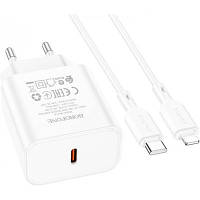 Зарядний пристрій BOROFONE BA71A charger set (C to iP) White (BA71ACLW), фото 3