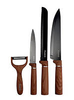 Набор ножей Magio MG-1095 5 предметов коричневый высокое качество