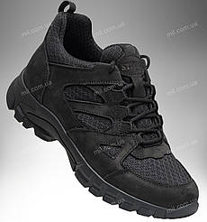 Літні військові кросівки з шкіри / тактичне літнє взуття з вентильованою сіткою SICARIO Vent (black)