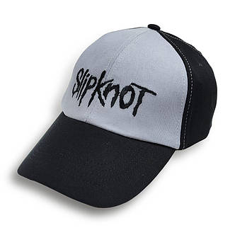 Бейсболка SLIPKNOT сірий - чорний, фото 1