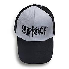 Бейсболка SLIPKNOT сірий - чорний, фото 4