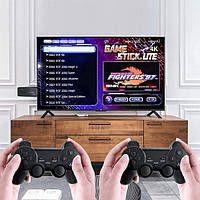 Ігрова ТВ-приставка M8 mini 4K на Android TV із вбудованим емулятором ретро-ігор та джойстиками Techo