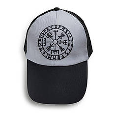 Бейсболка VEGVISIR FUTHARK сірий - чорний, фото 4