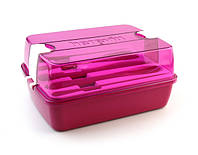 Ланч-бокс 9х13.5х18.5 см Maxx Pink Herevin XB-161275-008 высокое качество