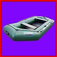 Весельная двухместная лодка для сплава и рыбалки, надувная двухместная из армированного пвх лод |это нужно Зеленый