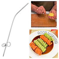 Нож для нарезки картофеля и овощей спиралью картофелерезка овощерезка спираль для карвинга 21 см