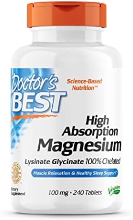 Doctor's Best High Absorption Magnesium 100% Chelated 240 таблеток