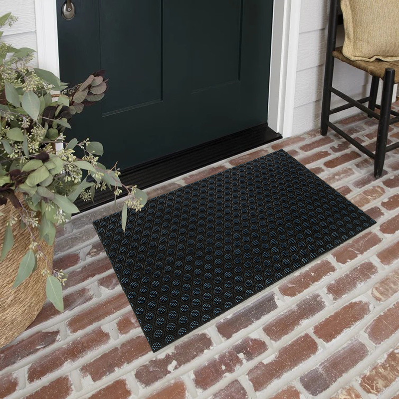Килимок придверний під двері брудозахисний гумовий 59х39.5 см