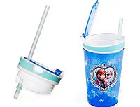 Кухоль непроливайка Frozen Disney | дитячий склянку - контейнер із трубочкою Techo