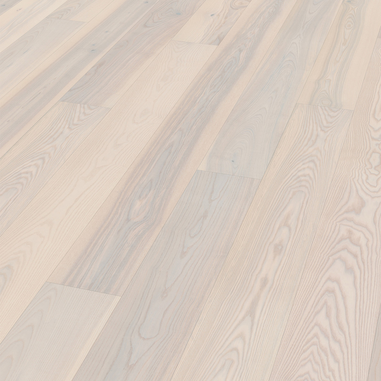 Паркетна дошка T06 Ash azure white planked 1278, balanced, white-lacquered (1 сорт) - фото 2 - id-p2194148426