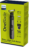 Philips OneBlade QP6551/15 Триммер с 3 насадками для лица и тела