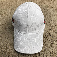 Кепка Baseball Hat Gucci Web GG Supreme White