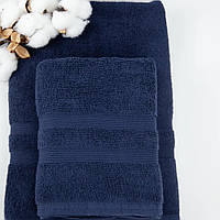 Полотенце для лица банное ТЕП Tender Touch Dark Blue Р-04139-27908 70х140 см темно синее высокое качество