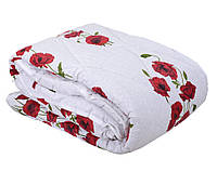 Одеяло летнее холлофайбер одинарное (Поликоттон) Двуспальное 180х210 51173 высокое качество