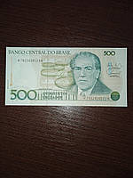 Банкнота Бразилии 500 крузадо 1988 года Прес