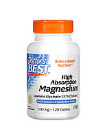 Doctor's Best High Absorption Magnesium 100% Chelated 120 таблеток