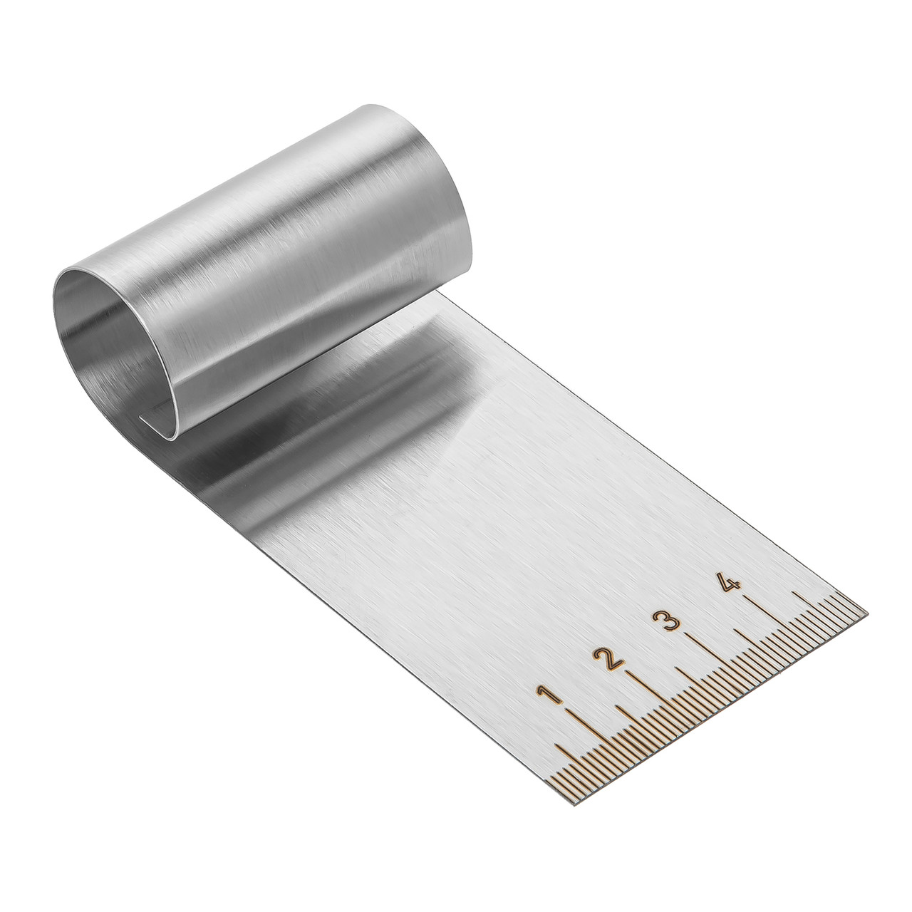 Шпатель різак для тіста, скребок з нержавіючої сталі, дільник тіста кулінарний з лінійкою 5 см (міні), фото 1