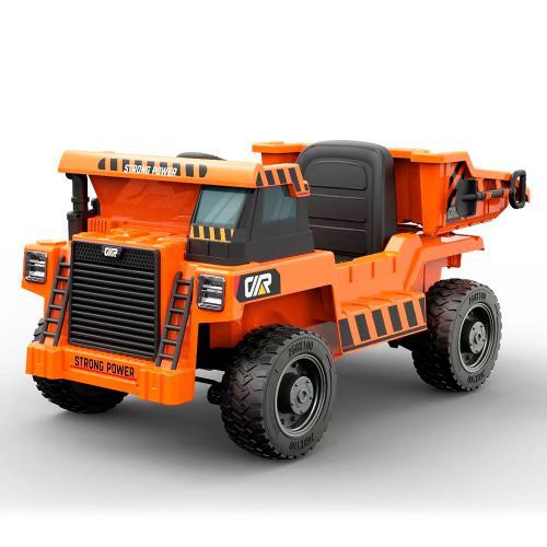 Дитячий електромобіль самоскид Bambi Racer JS3198EBLR-7 жовтогарячий
