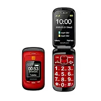 Кнопочный телефон Gzone F899 (Mafam F899) Touch dual screen Flip Red