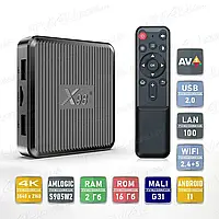 Смарт ТВ приставка X98Q 2/16 Гб Smart TV Box Android 11
