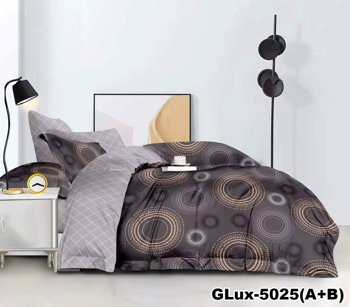 Двоспальний комплект (Бязь) | Комплект постільної білизни "Точки, кружочки" | Простирадло 200х220 см, фото 1