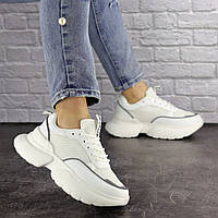 Женские кроссовки Fashion Choe 1583 37 размер 24 см Белый высокое качество
