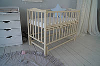Кровать детская Baby Comfort Малюк с маятником слоновая кость