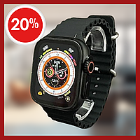 Электронные смарт часы с приложением Smart Watch X8 Ultra Max 49mm с магнитной зарядкой и микрофоном черные
